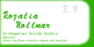 rozalia mollnar business card